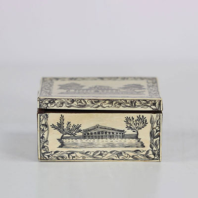 Anglo-Indian ivory box, Vizagapatam, India mid 19th century