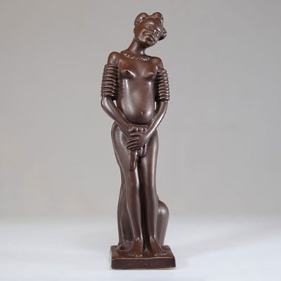 African young earthenware statue
