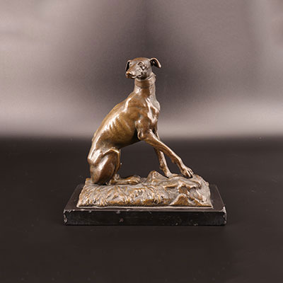 Greyhound in bronze 19th