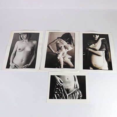 Photos diverses (4) de Jerri Bram, Nu, grossesse, divers