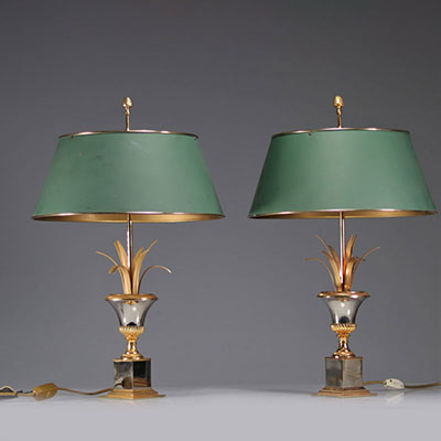 Pair of baker lamps
