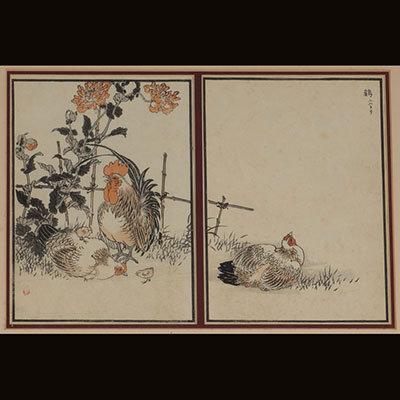 2 Set of Kono Bairei prints