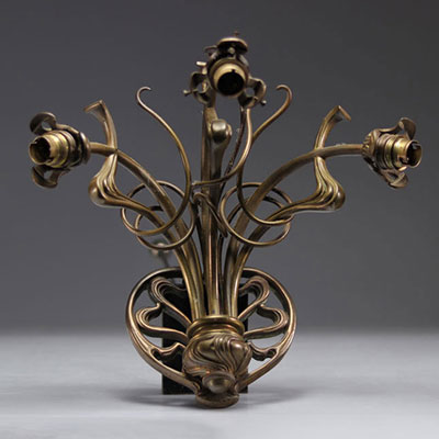 Applique Art Nouveau en bronze