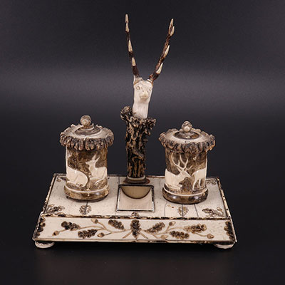 GERMANY - antlers stag inkwell