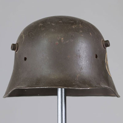 Casserole de casque Allemagne ww1 inssigne de mitrailleur