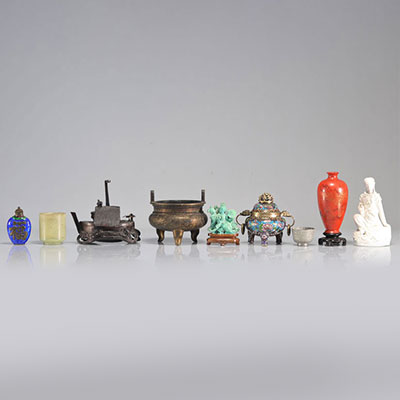 Lot (9) of Miscellaneous Chinese objects