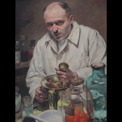 Max Léon MOREAU (1902-1992) large oil on canvas 