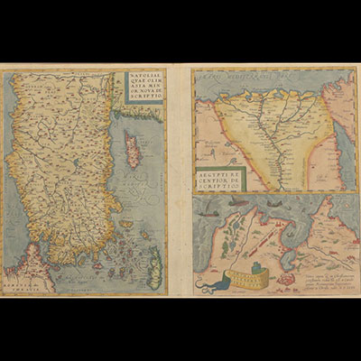 Cartes (2) d'Egypte et Tunisie 1590