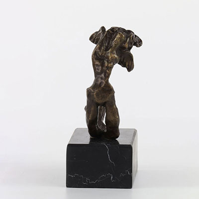 Salvador Dali The Angel of Victory 1970 Bronze with brown patina. Signed twice 