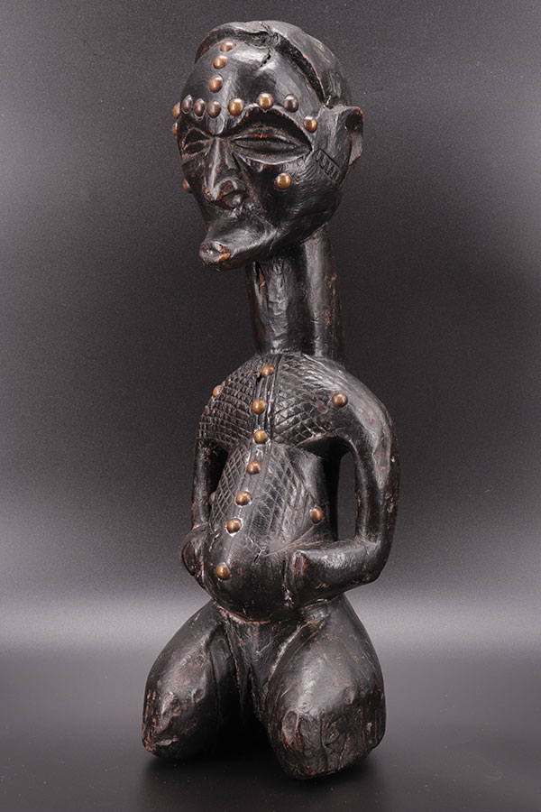 African sculpture DRC beautiful patina of use collected in 1914