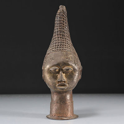African bronze head