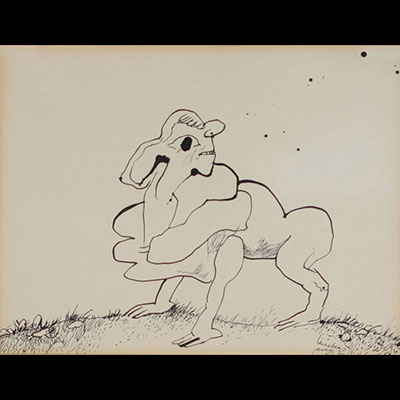 LUCEBERT (1924-1994) Drawing on paper