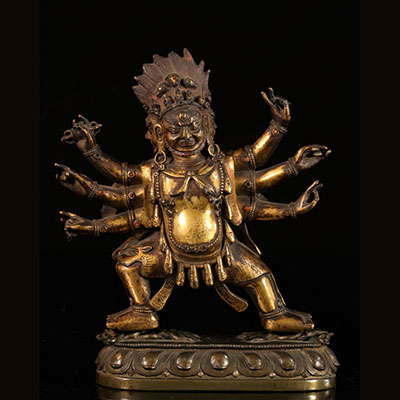 Chine-Tibet Vajrabhara - bronze doré