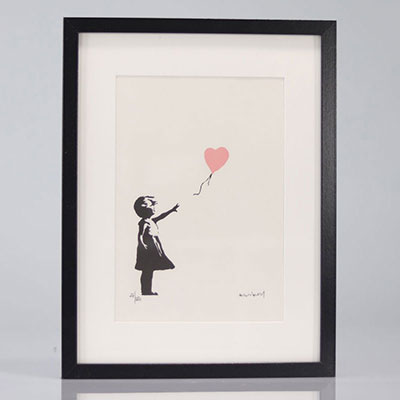 BANKSY (born in 1974), after Girl with pink balloon Color proof on paper Signed (in the plate)