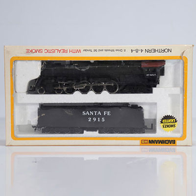 Bachmann locomotive / Reference: 664 Burlington / Type: 4.8.4 Burlington 2915 (Real 5601 Northern) A.T. & S.F. 2915