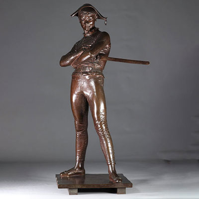 René Charles DE SAINT-MARCEAUX (1845-1915) imposant bronze 