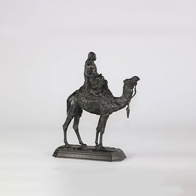 Barye orientalist sculpture of a camel driver