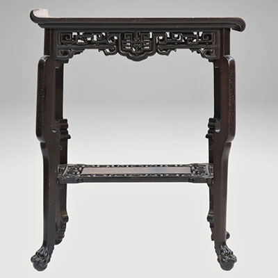 Table en bois travail chinois d'époque Qing