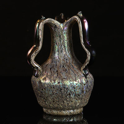 Vase en verre irisé 1900 att à Loetz