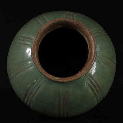 ASIA enamelled stoneware ball vase