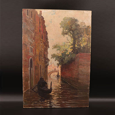Suzanne Adrienne ADAM-LAURENS（1861-1915）布面油画《威尼斯风景》