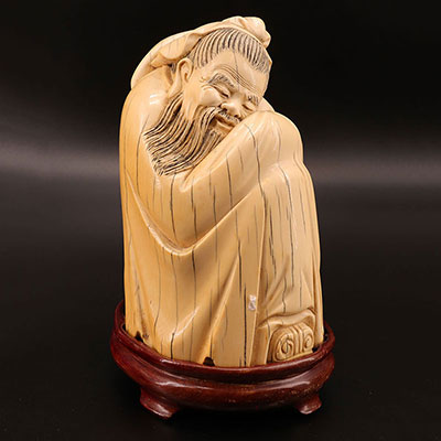 China - ivory sculpture the sleeper 1900