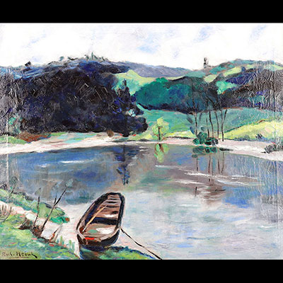 Richard HEINTZ（1871-1929）《乌尔特河的风景》