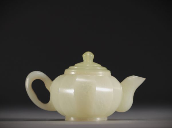 China - White jade teapot.