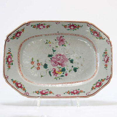 India company dish with floral decoration