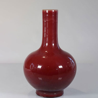 China oxblood vase 19th