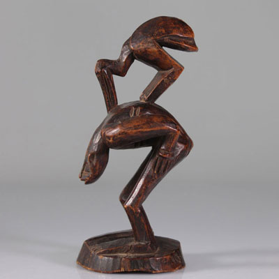 Sculpture Senufo personnage surmonté d'un oiseau