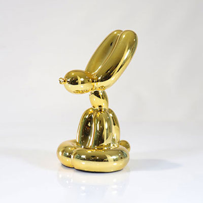 Jeff Koons (after) Sitting Rabbit Gold Editions Studio.