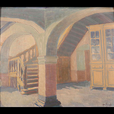 Prosper FRIOB (1902-1995) Interior view