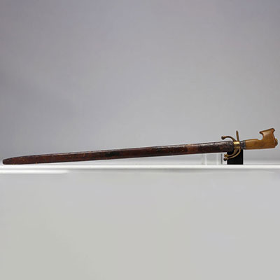 Gilded oriental sword with enamel and horn from the 1900s