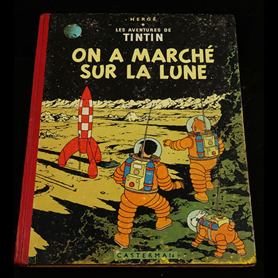 BD - Tintin we walked on the moon 1955