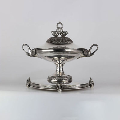 Empire style solid silver centerpiece