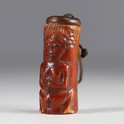 Tchokwé Mortar - mid 20th century - private coll - DRC - Africa