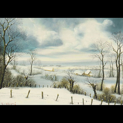 Piet WILLEQUET (1950) huile sur toile 