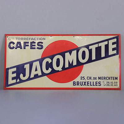 Belgium plaque E. Jacqmotte 1937