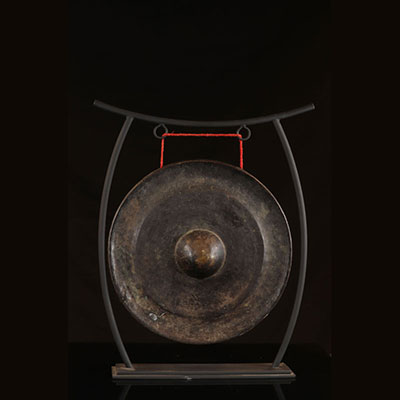 Gong - Bronze - Monastery or village gong. - Burma - End of the 19th century