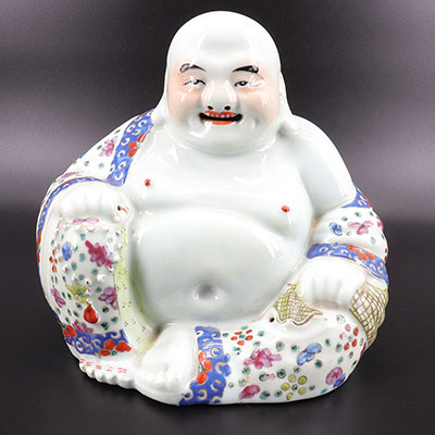 CHINA - Large porcelain Buddha - mark
