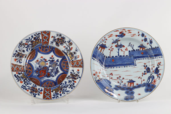 Asia set of 2 plates 18th