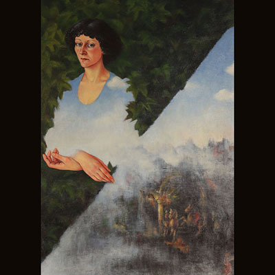 杰拉德·贝克尔（1945-2005）卢森堡画家-布面油画-组成