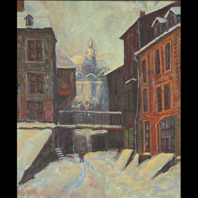 Brauch, Oil on canvas view Luxembourg