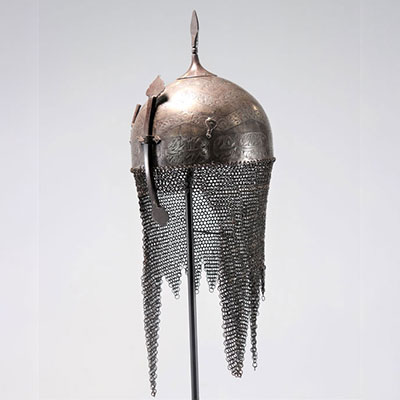 Indo-Persian “Kulah Khud” helmet. XIXth