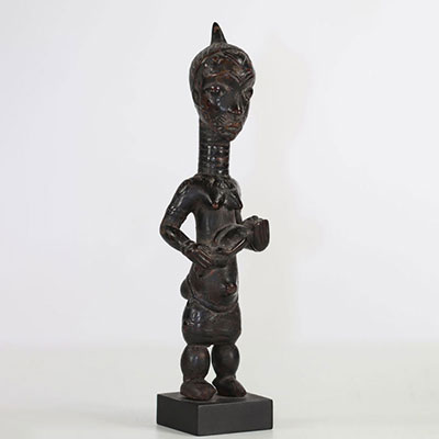 Afrique statue en bois patine foncée république démocratique du Congo 20ème