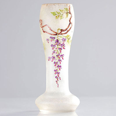 Choisy-le-Roi vase with floral decoration