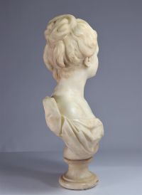 Imposant buste en marbre XVIIIème