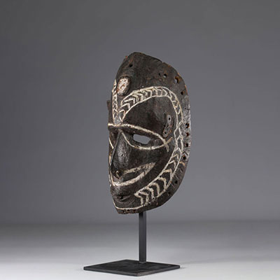 Ancien Masque Yuwat - Papouasie Nouvelle Guinée 19ème - Coll Privée Belge