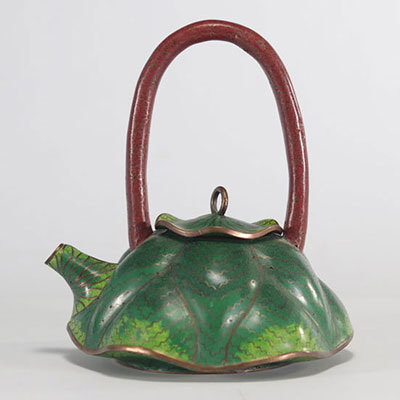 Closed teapot in plant form from China from 20th century